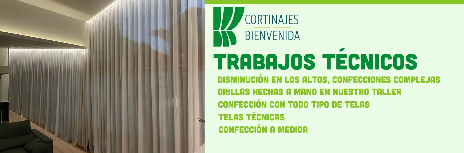 Cortinajes Bienvenida banner 2